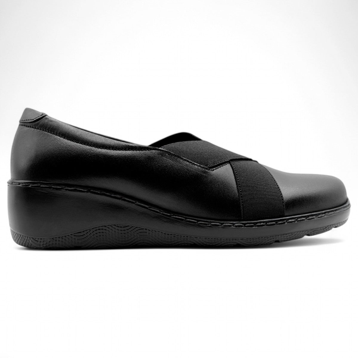 Foto 3 pulgar | Zapatos De Confort Exterior Piel Color Negro Para Mujer De Rbcollection