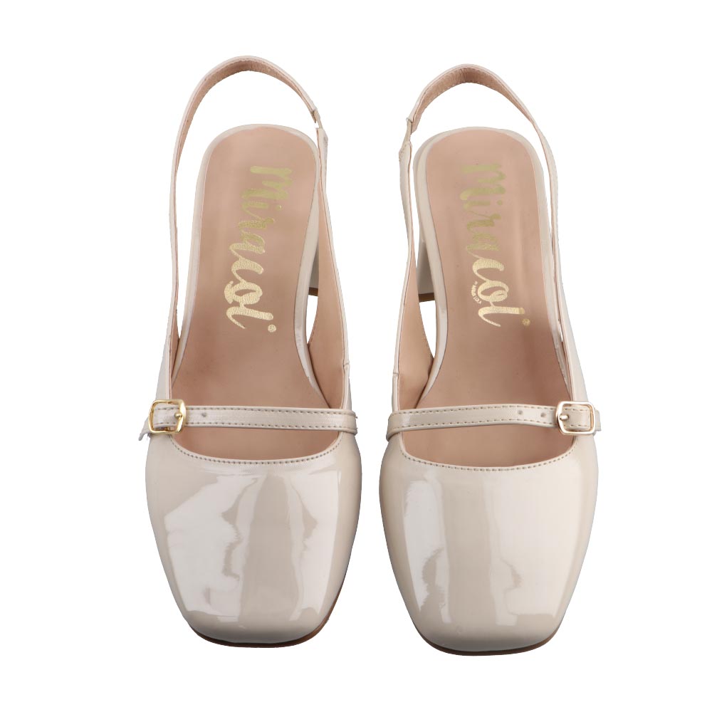 Foto 6 | Zapato Mujer Miracol By Mama Lola 10248 Charol Miga Zapato Vestir Casual Elegante Tacon Ancho Bajo Cuadrado Talla 23