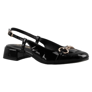 Foto 2 | Zapato Dama Miracol By Mama Lola 1992 Charol Negro Tacon Bajo Casual Talla 23 A 26 E