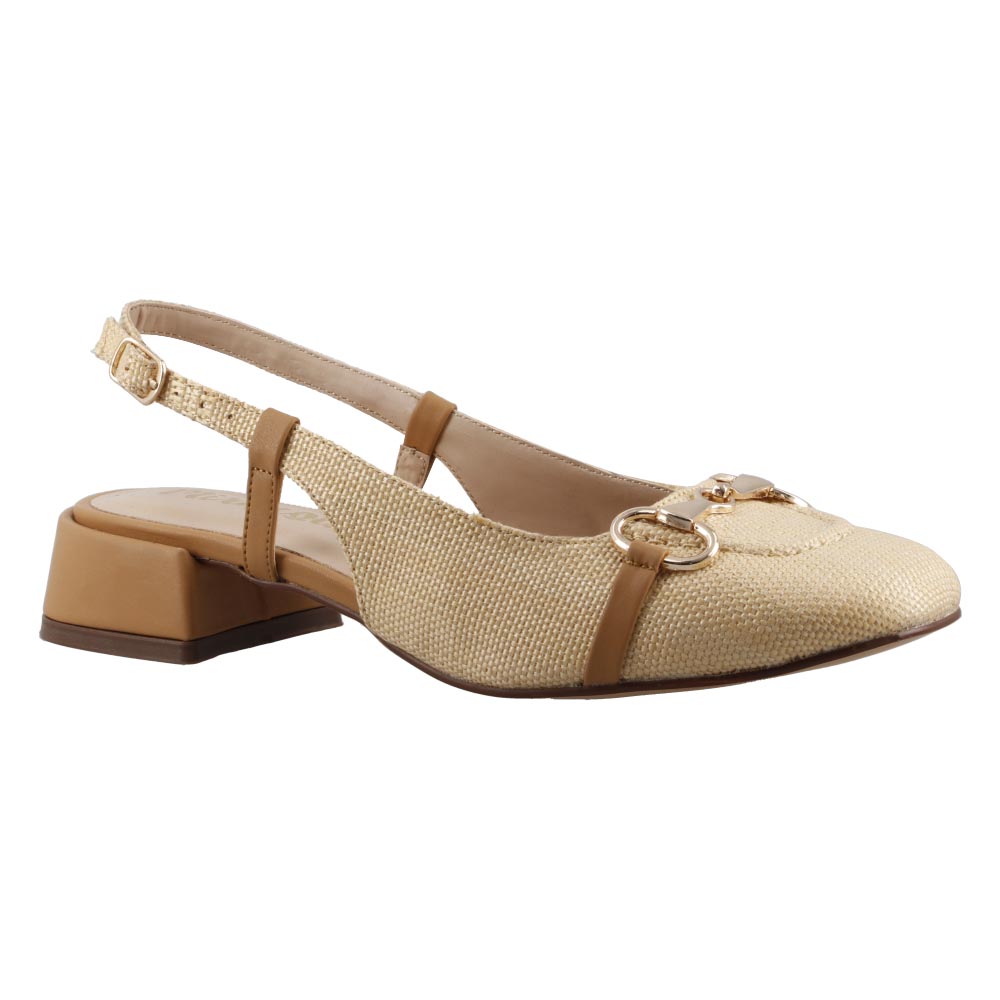 Foto 3 pulgar | Zapato Dama Miracol By Mama Lola 1992 Natural Tacon Bajo Casual Talla 23 A 26 E