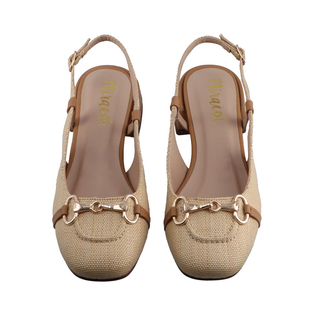 Foto 7 pulgar | Zapato Dama Miracol By Mama Lola 1992 Natural Tacon Bajo Casual Talla 23 A 26 E