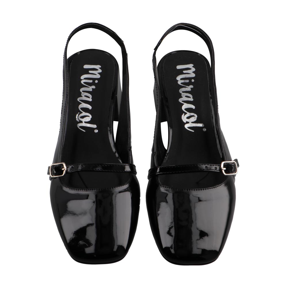 Foto 7 pulgar | Zapato Dama Casual Miracol By Mama Lola 10248 Charol Negro Zapato De Vestir Talla 23 A 26 E