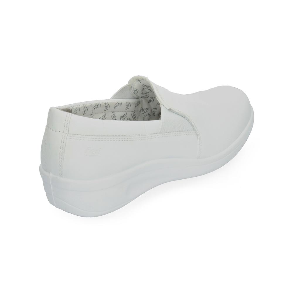 Foto 3 | Zapato De Servicio Flexi Blanco Para Mujer [fff3139] Blanco