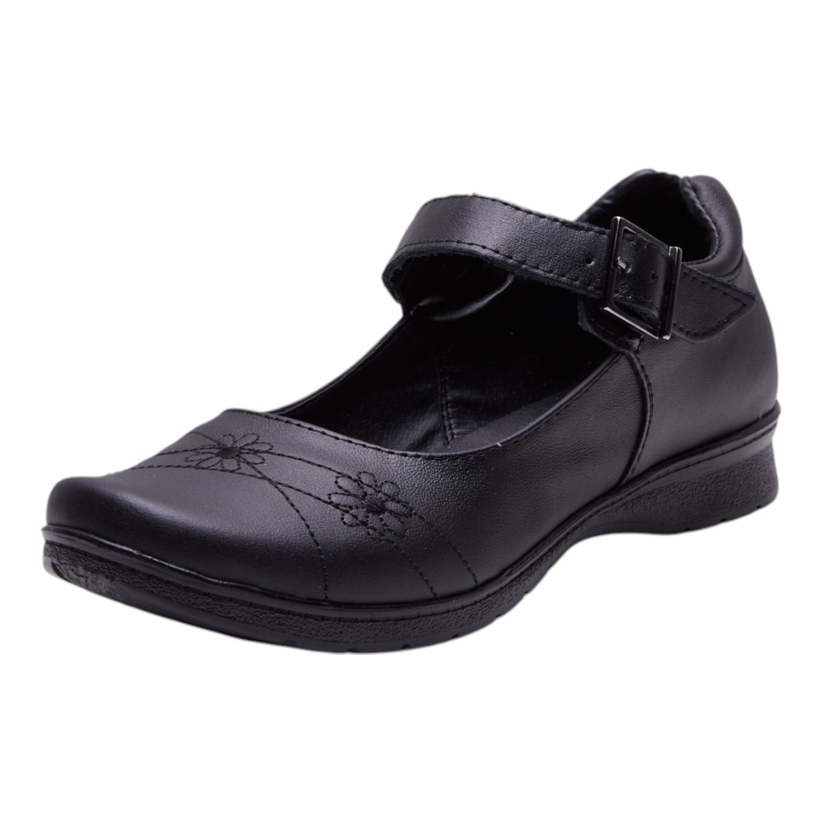 Foto 1 | Zapato Calzado Watanabe Color Negro Confort Costuras Flores