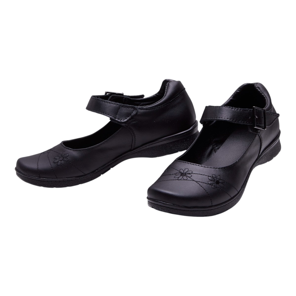 Foto 5 pulgar | Zapato Calzado Watanabe Color Negro Confort Costuras Flores