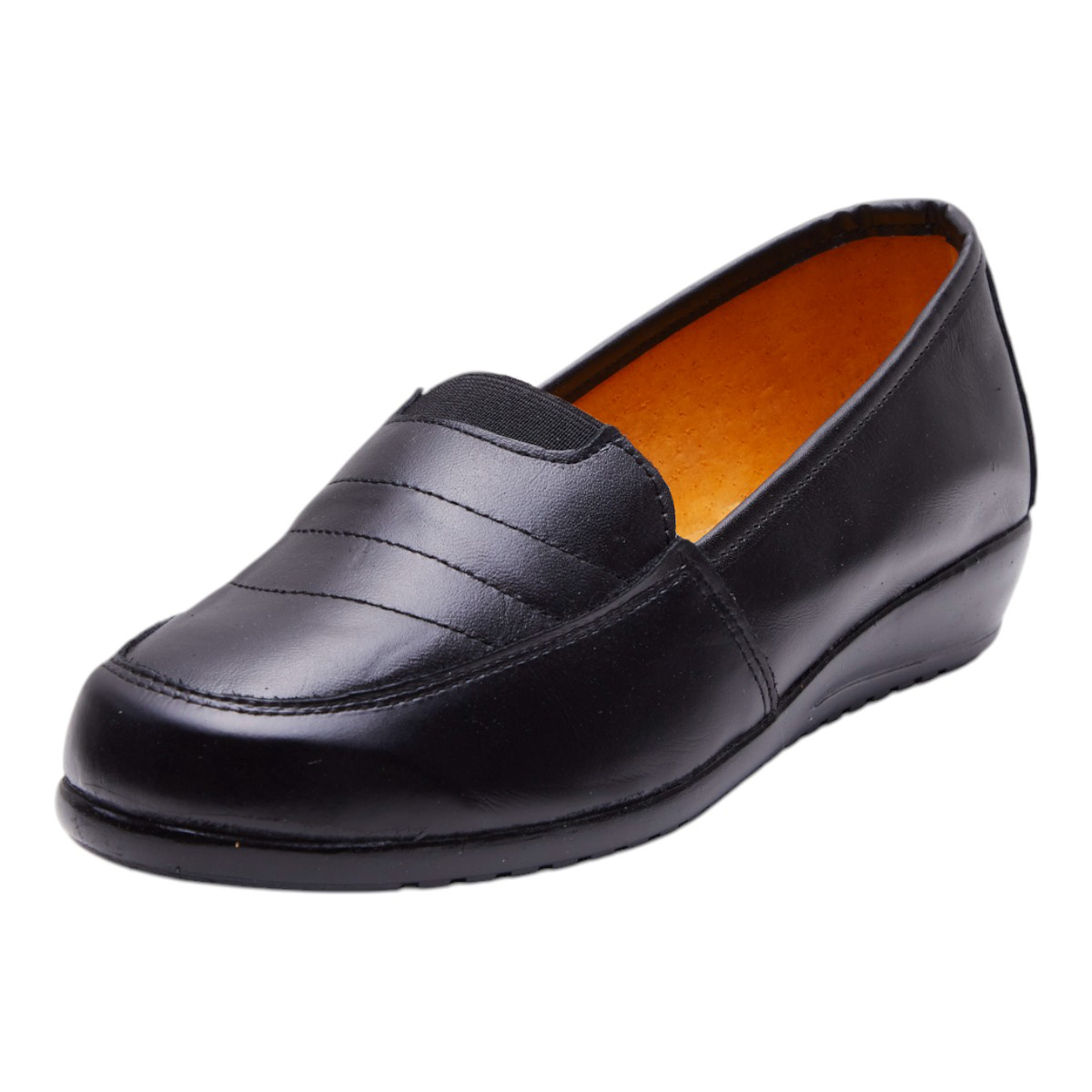 Zapato Calzado Watanabe Color Negro Confort Costuras Decorativas