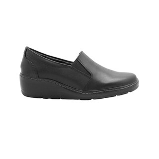 Foto 3 | Zapato Piso Confort Para Mujer Piel Color Negro Suavecito Negro