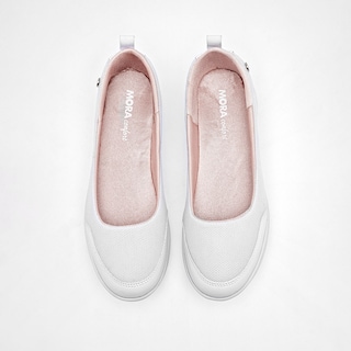 Foto 3 | Mora Confort Zapatos Para Mujer Blanco