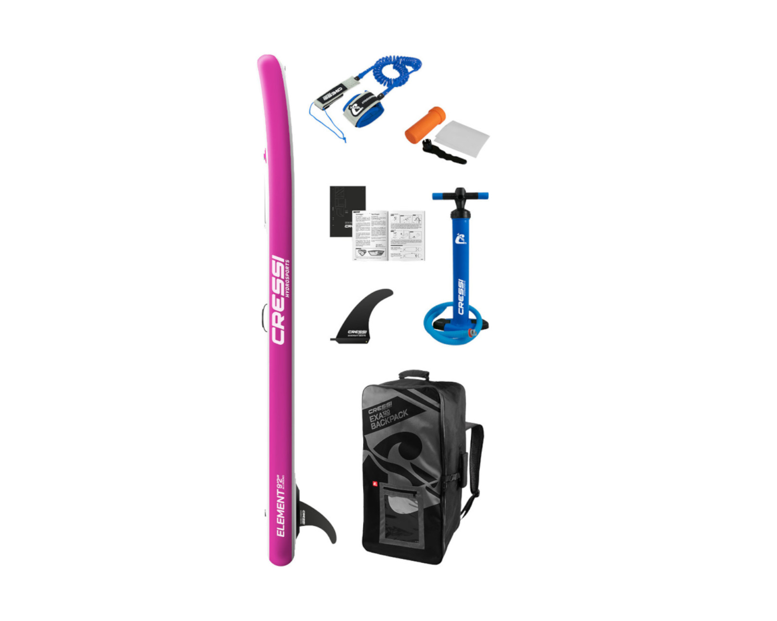 Foto 3 pulgar | Tabla Paddle Board Cressi Inflable Element All Round color Blanco/ Rosa