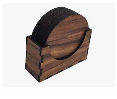 Foto 3 | Portavasos De Madera De Triplay De Parota 12 Piezas Xtellar