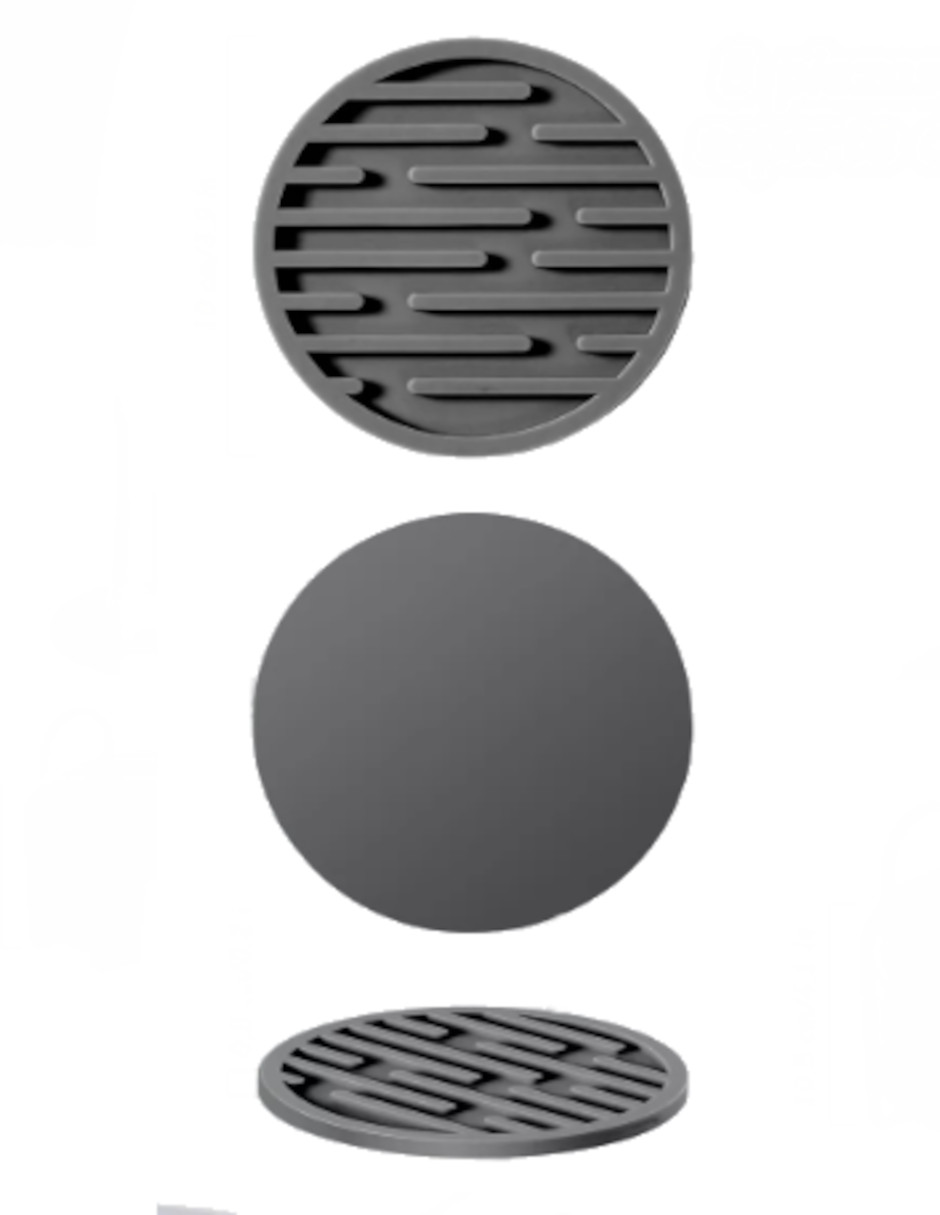 Foto 3 | Portavasos Antideslizantes 8 Piezas Gris + Temo Güish