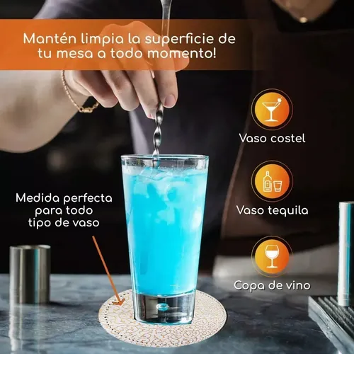 Foto 3 | Portavasos Xtellar Curpiel 7 Piezas