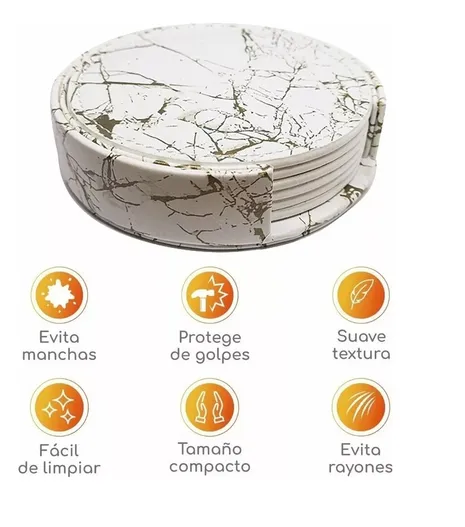 Foto 4 | Portavasos Xtellar Curpiel 7 Piezas
