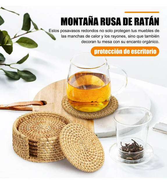 Foto 4 pulgar | Pack De 6 Portavasos Xtellar Estilo Bohemio, Artesanales Y Ecoamigables, Resistentes A Altas Temperaturas