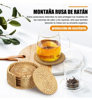Foto 3 | Pack De 6 Portavasos Xtellar Estilo Bohemio, Artesanales Y Ecoamigables, Resistentes A Altas Temperaturas