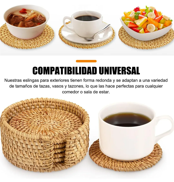 Foto 4 | Pack De 6 Portavasos Xtellar Estilo Bohemio, Artesanales Y Ecoamigables, Resistentes A Altas Temperaturas
