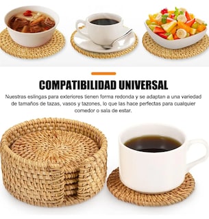 Foto 4 | Pack De 6 Portavasos Xtellar Estilo Bohemio, Artesanales Y Ecoamigables, Resistentes A Altas Temperaturas
