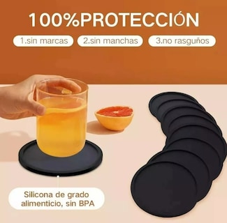 Foto 3 | Set De 10 Elegantes Posavasos Antideslizantes De Silicona Xtellar Profesional Para Hogar Y Eventos