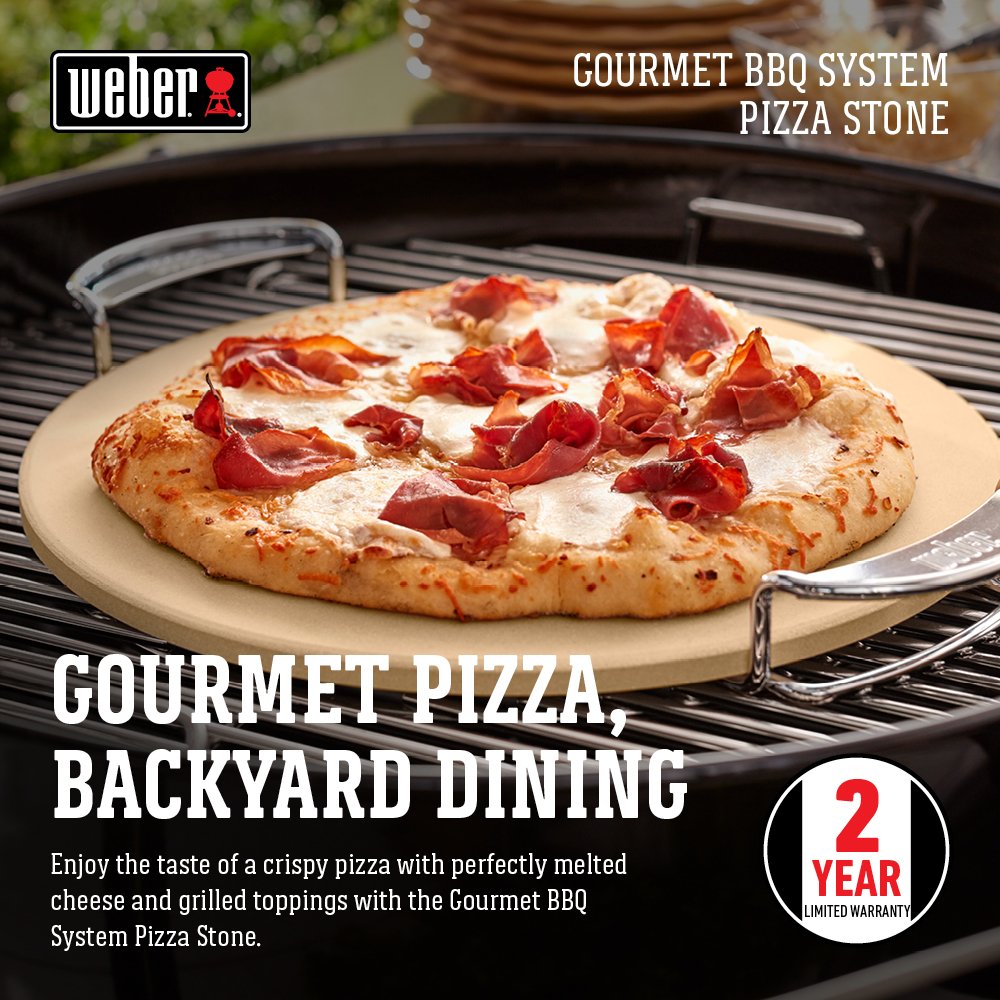 Foto 2 | Sistema de Barbacoa Gourmet Pizza Piedra Weber con Soporte de Transporte - Venta Internacional