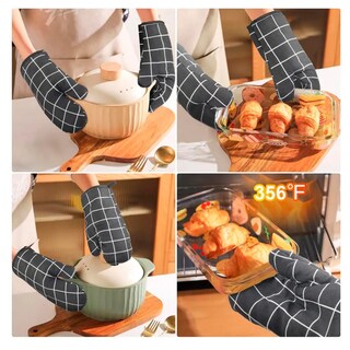 Foto 5 | Guantes Agarraderas Cocina Belug Negro De Cuadros