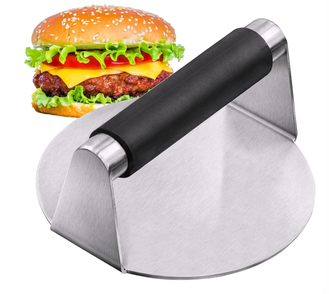 Prensa De Hamburguesa Con Mango Antiquemaduras