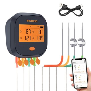 Foto 1 | Termómetro Wifi Para Carne Ibbq-4t Con 4 Sondas Para Ahumado - Venta Internacional.