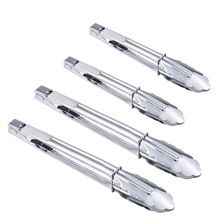 Foto 1 | Juego De Pinzas Para Alimentos Hinmay De Acero Inoxidable Para Cocinar Barbacoas (4 Piezas) - Venta Internacional.