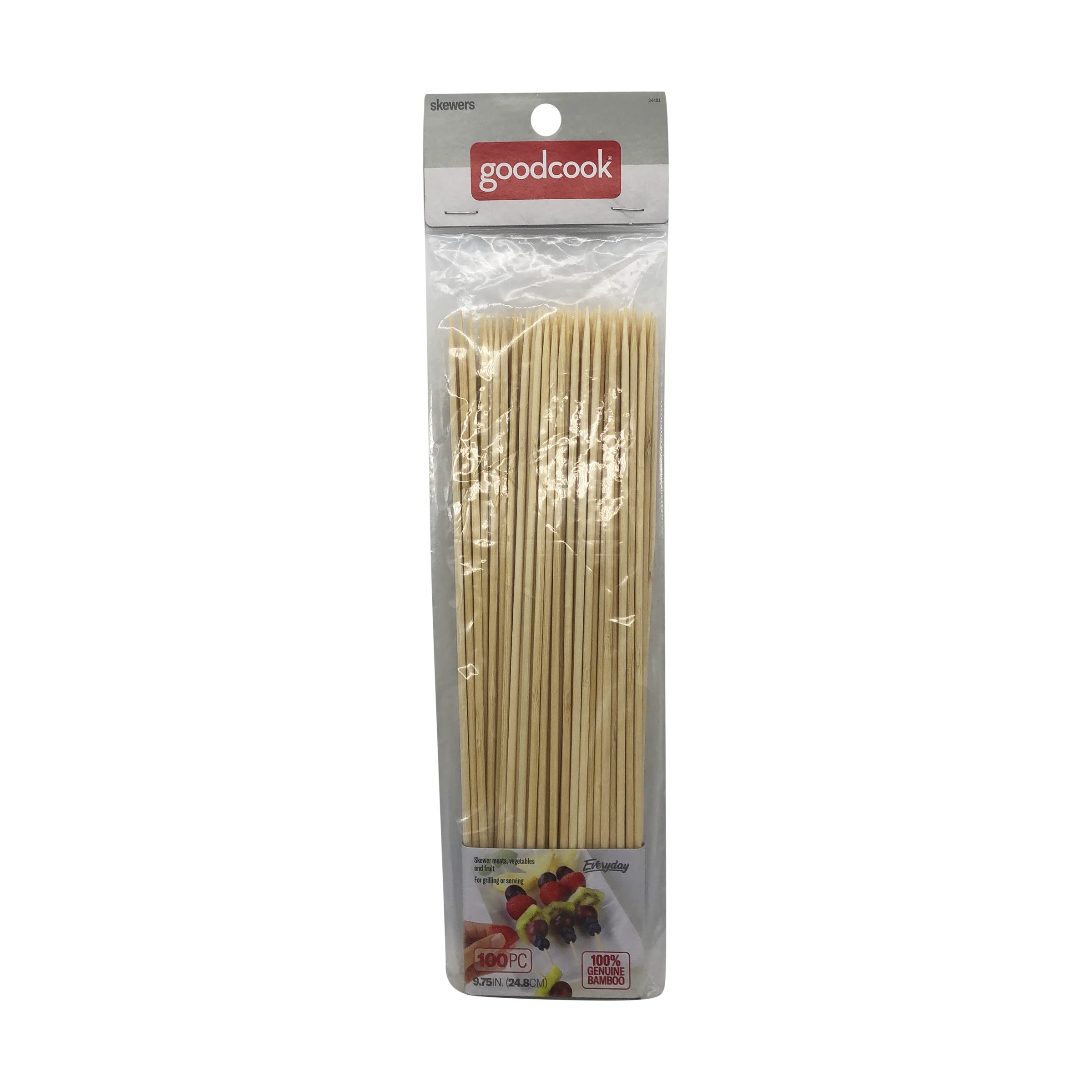 Brochetas De Bambú Goodcook, 25 Cm, 100 Unidades - Venta Internacional.