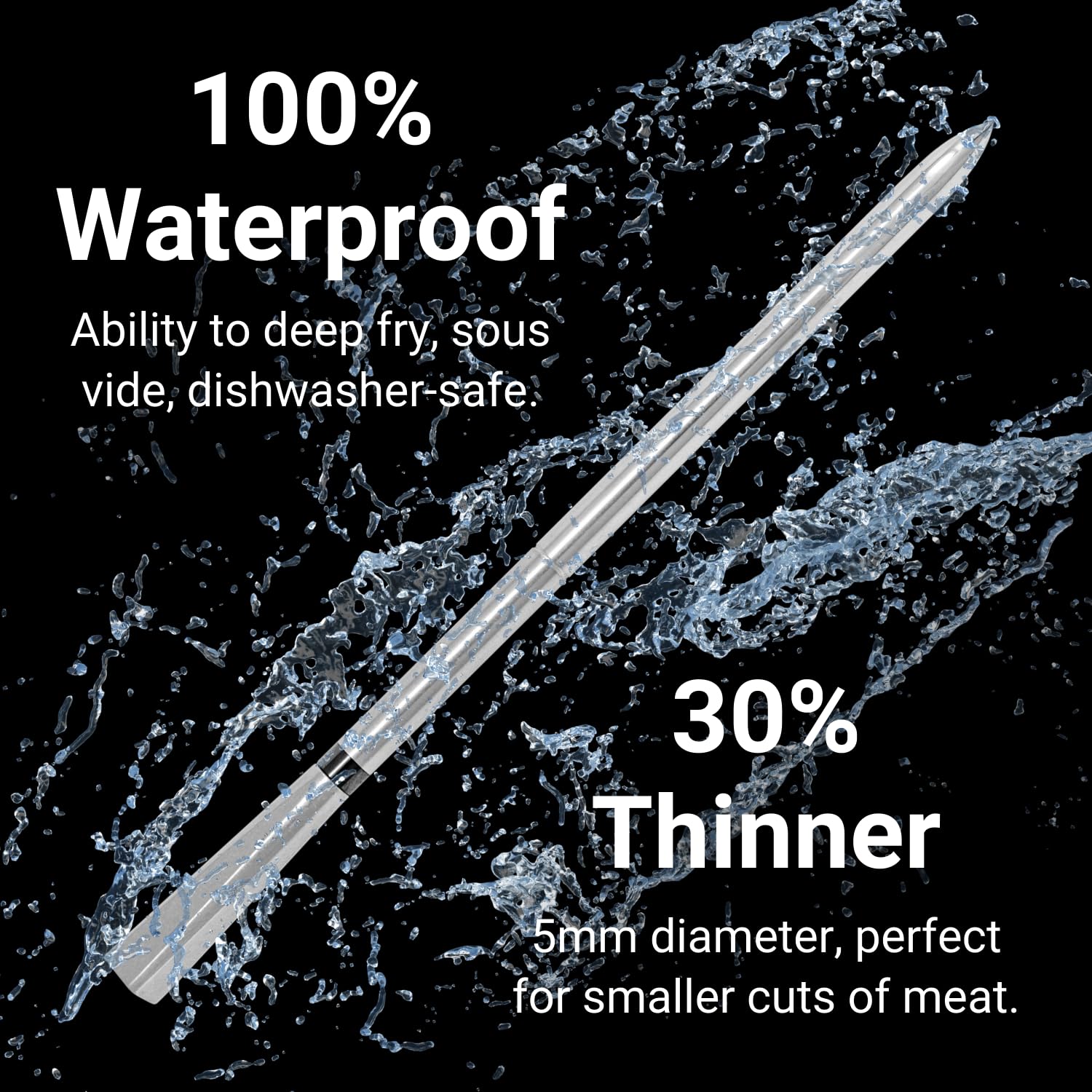 Foto 5 | Termómetro Inteligente Para Carne Meater 2 Plus 100% Resistente Al Agua - Venta Internacional.