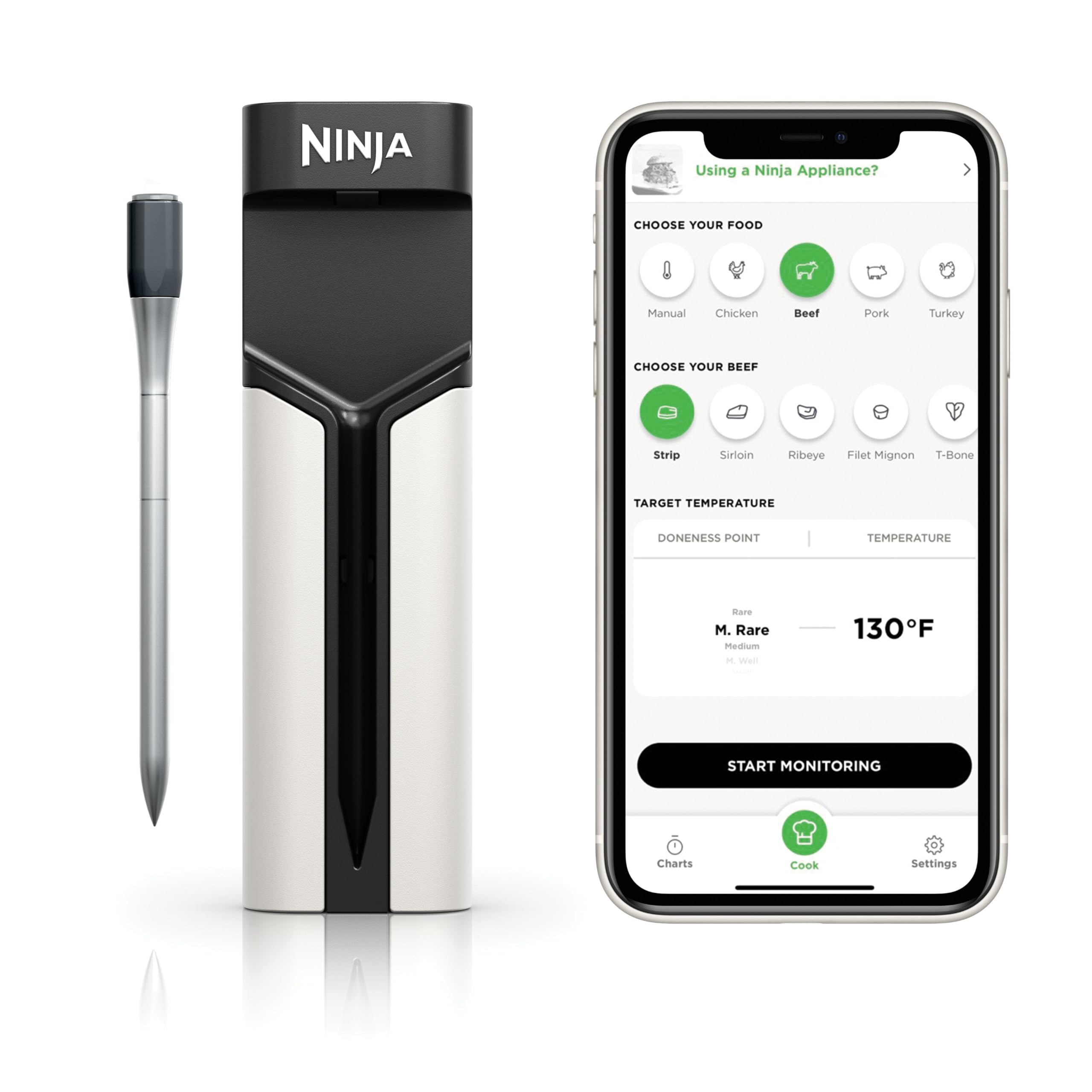 Foto 2 pulgar | Termómetro Inalámbrico Para Carne Ninja Prochef Wp100 Bluetooth - Venta Internacional.