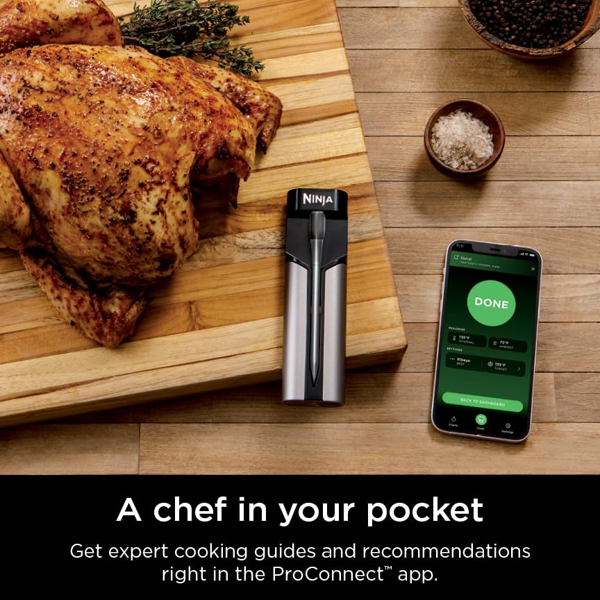 Foto 6 pulgar | Termómetro Inalámbrico Para Carne Ninja Prochef Wp100 Bluetooth - Venta Internacional.