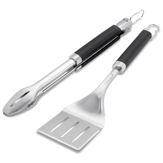 Foto 1 | Juego De Herramientas Para Asar Weber Precision, Pinzas Y Espátula De Acero Inoxidable - Venta Internacional.
