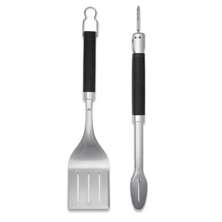 Foto 4 | Juego De Herramientas Para Asar Weber Precision, Pinzas Y Espátula De Acero Inoxidable - Venta Internacional.