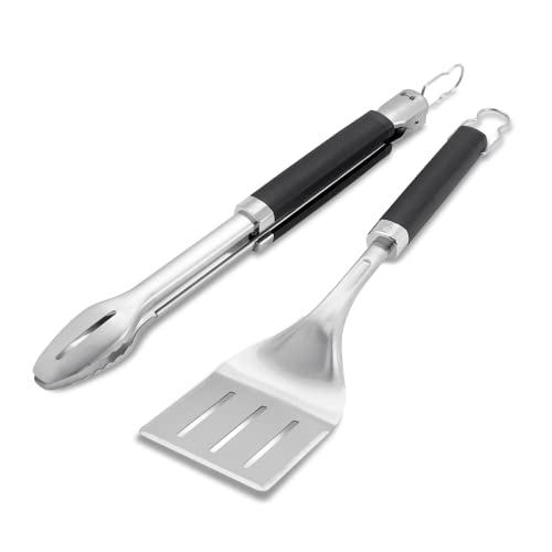 Foto 6 | Juego De Herramientas Para Asar Weber Precision, Pinzas Y Espátula De Acero Inoxidable - Venta Internacional.