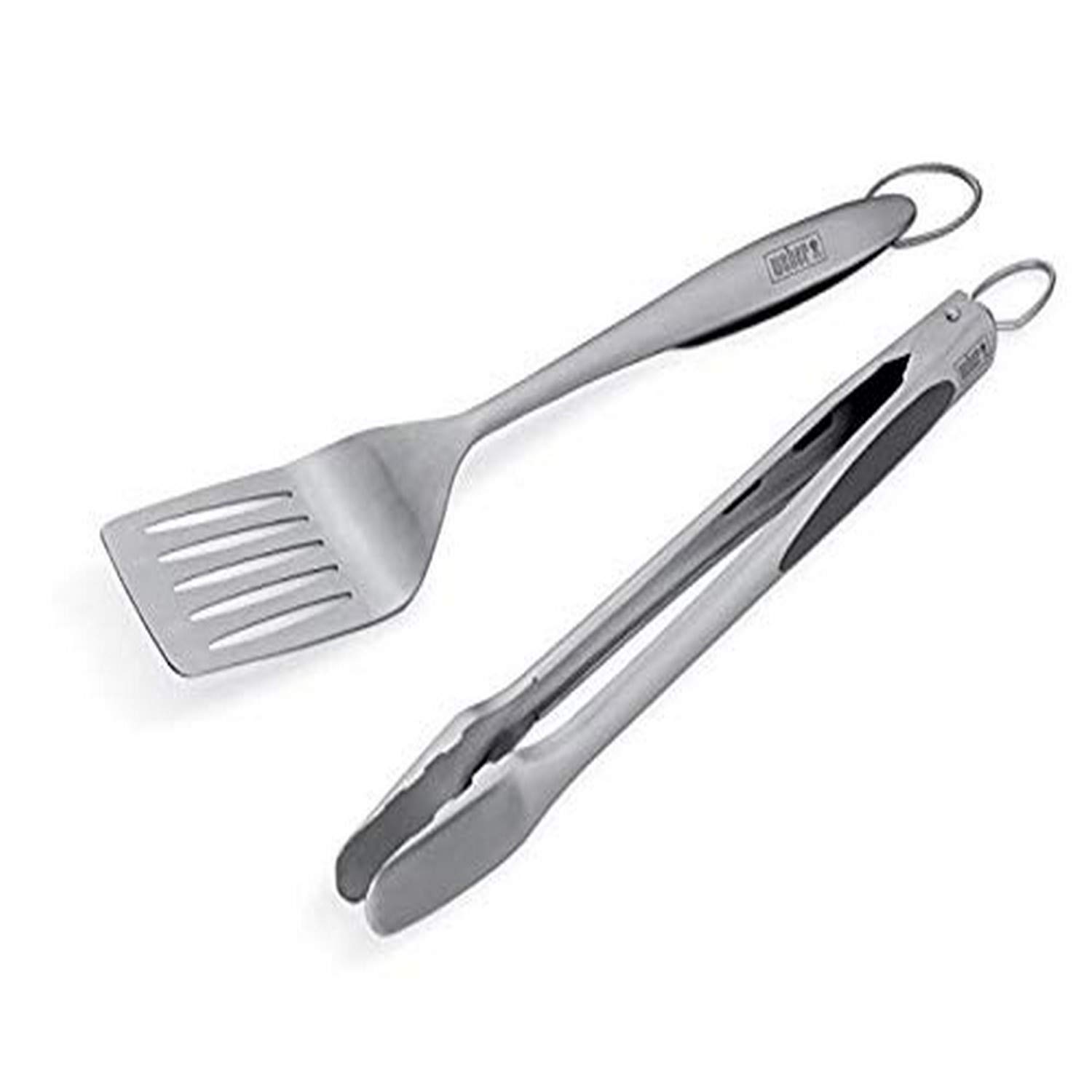 Juego De Herramientas Weber Deluxe De Acero Inoxidable Con Espátula Y Pinzas - Venta Internacional.