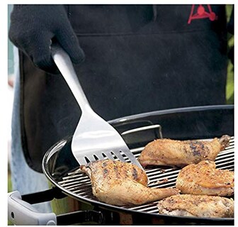 Foto 3 | Juego De Herramientas Weber Deluxe De Acero Inoxidable Con Espátula Y Pinzas - Venta Internacional.