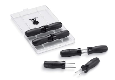 Foto 2 | Set De Palillos Para Maíz Weber Original, Negro, Con 8 Picos Y Funda - Venta Internacional.
