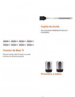 Foto 3 | Utensilios Para Asador Acero Inoxidable 21pzas + Termo De Agua Güish