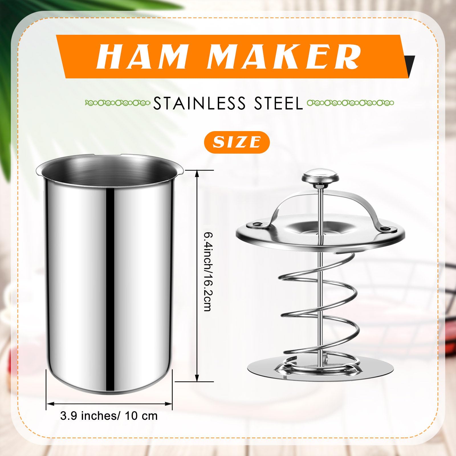 Foto 3 pulgar | Máquina Para Prensar Carne Skylety De Acero Inoxidable Con Termómetro - Venta Internacional.