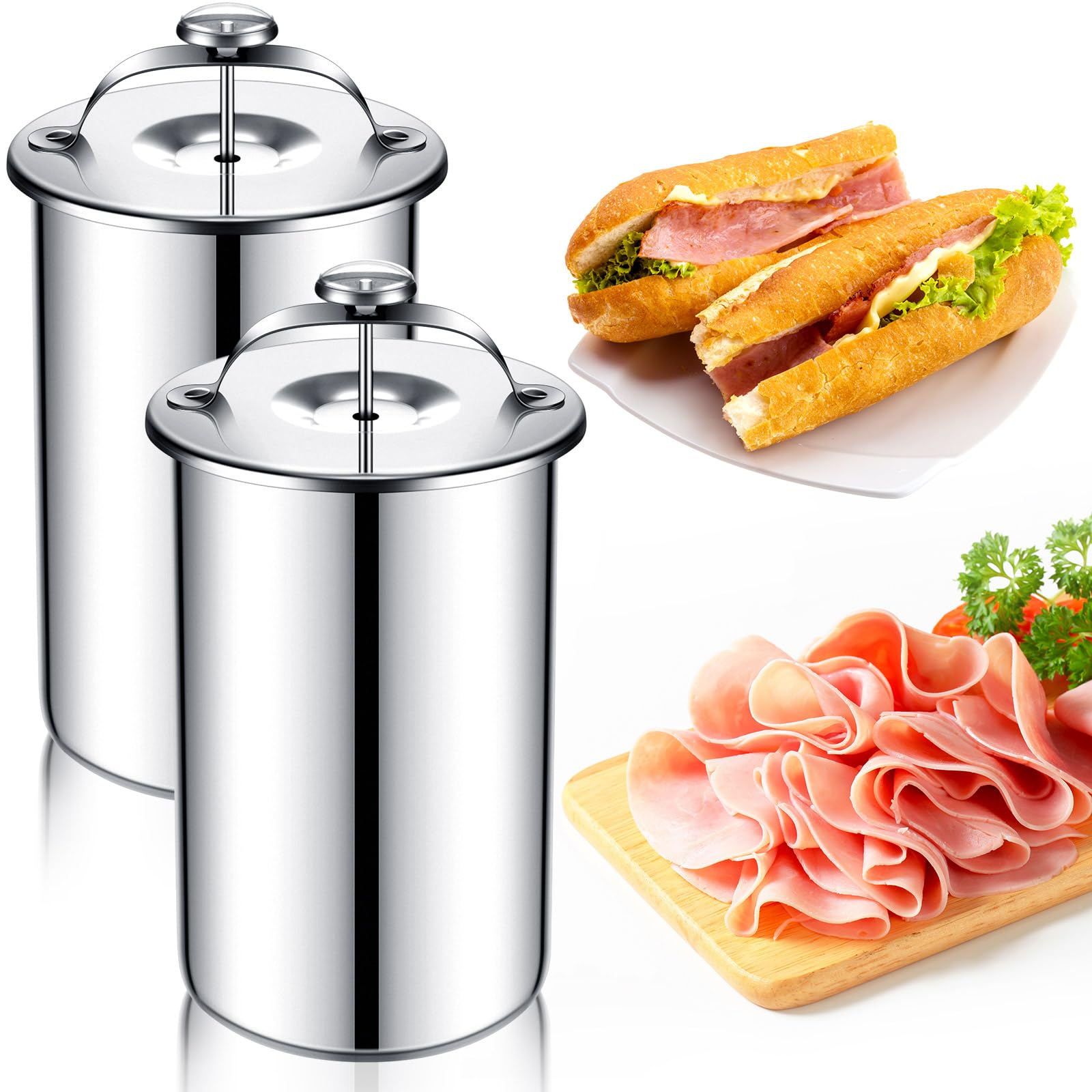 Foto 1 | Máquina De Prensado De Carne Skylety De Acero Inoxidable Con Termómetro X2 - Venta Internacional.