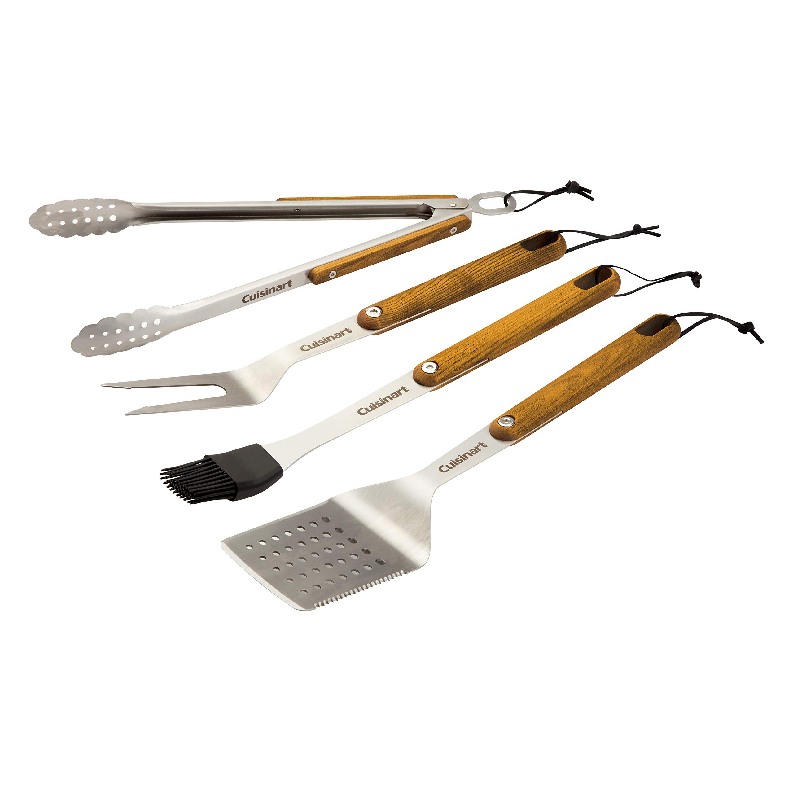 Juego De Herramientas Para Asar Cuisinart Cgs-1100 Con Espátula, Pinzas, Tenedor Y Cepillo - Venta Internacional.