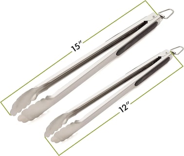 Foto 5 | Juego De Pinzas Para Barbacoa Cuisinart Cit-2123, Acero Inoxidable, 2 Piezas - Venta Internacional.