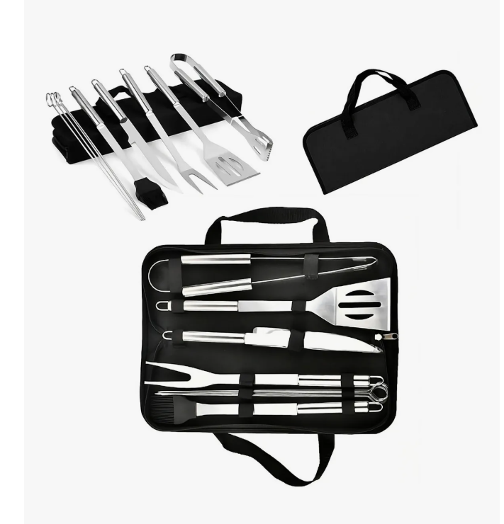 Juego Utensilios De Cocina Para Barbacoa Parrilla Acero Inox