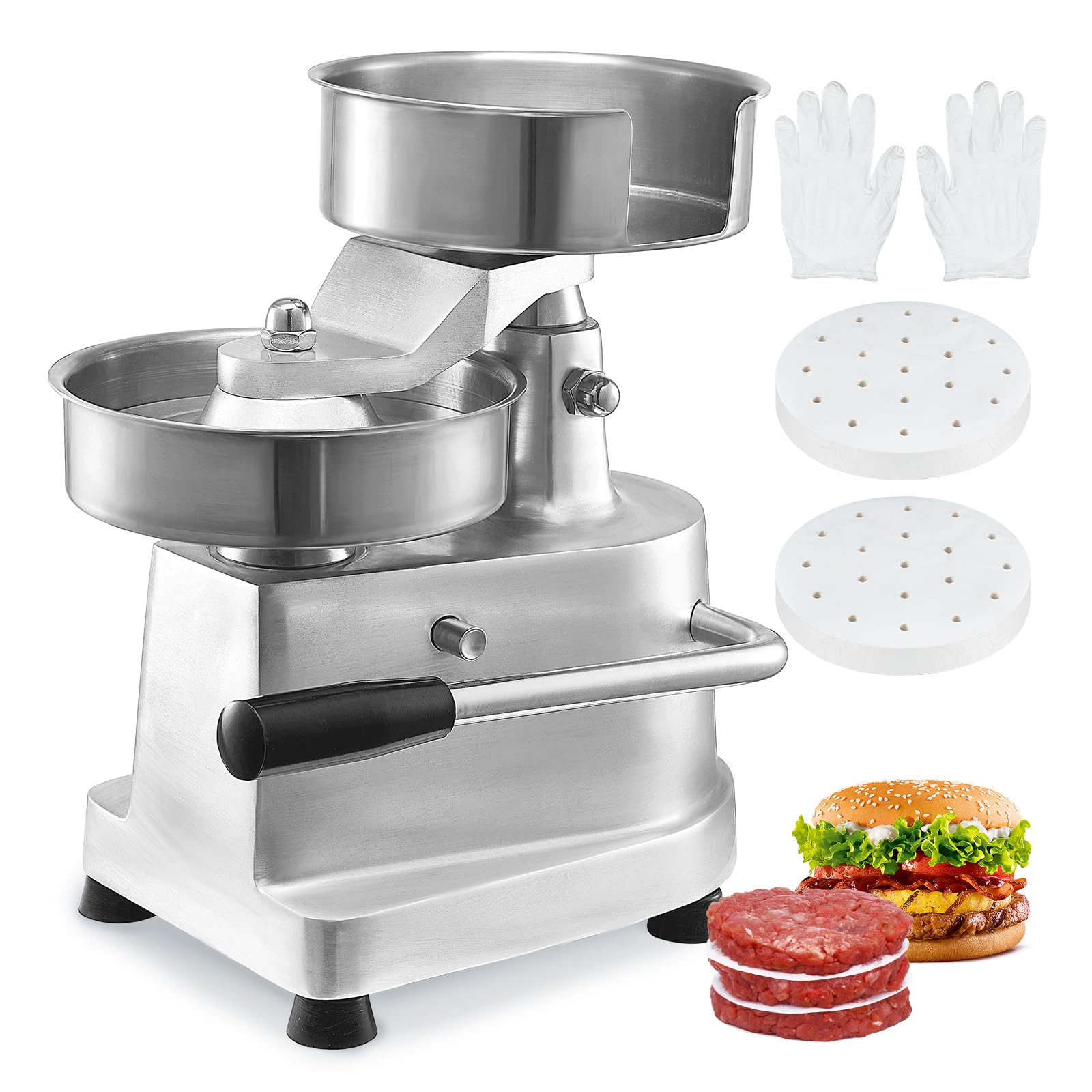 Máquina Para Hacer Hamburguesas Vevor Commercial Para Hacer Hamburguesas De Ternera, 150 Mm - Venta Internacional.