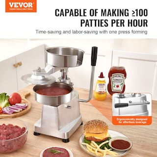Foto 2 | Máquina Para Hacer Hamburguesas Vevor Commercial Para Hacer Hamburguesas De Ternera, 150 Mm - Venta Internacional.