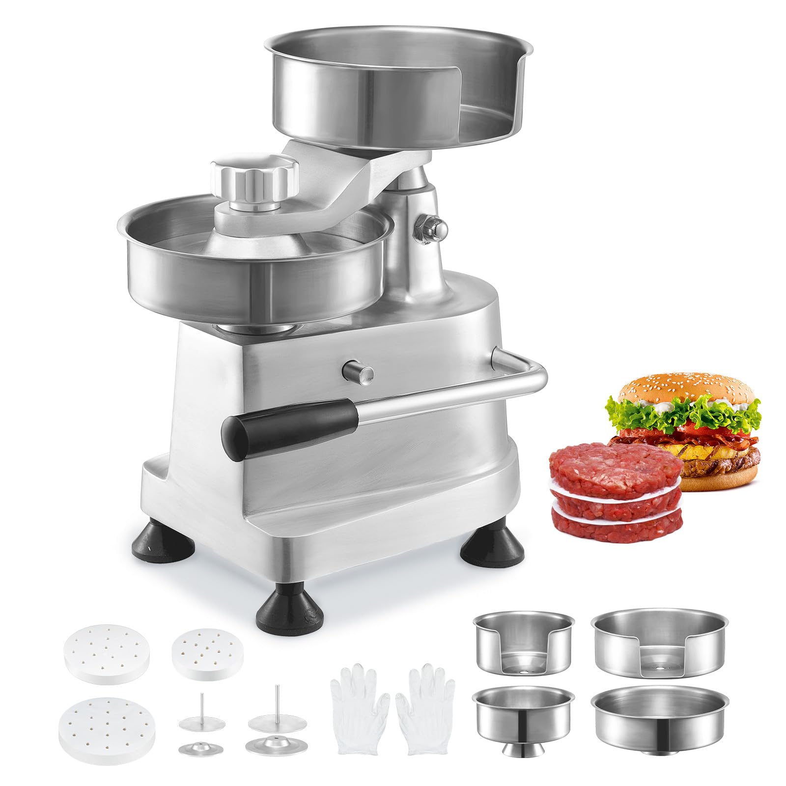 Foto 2 pulgar | Hamburguesa Comercial Con 3 Moldes Para Hacer Hamburguesas Vevor - Venta Internacional.