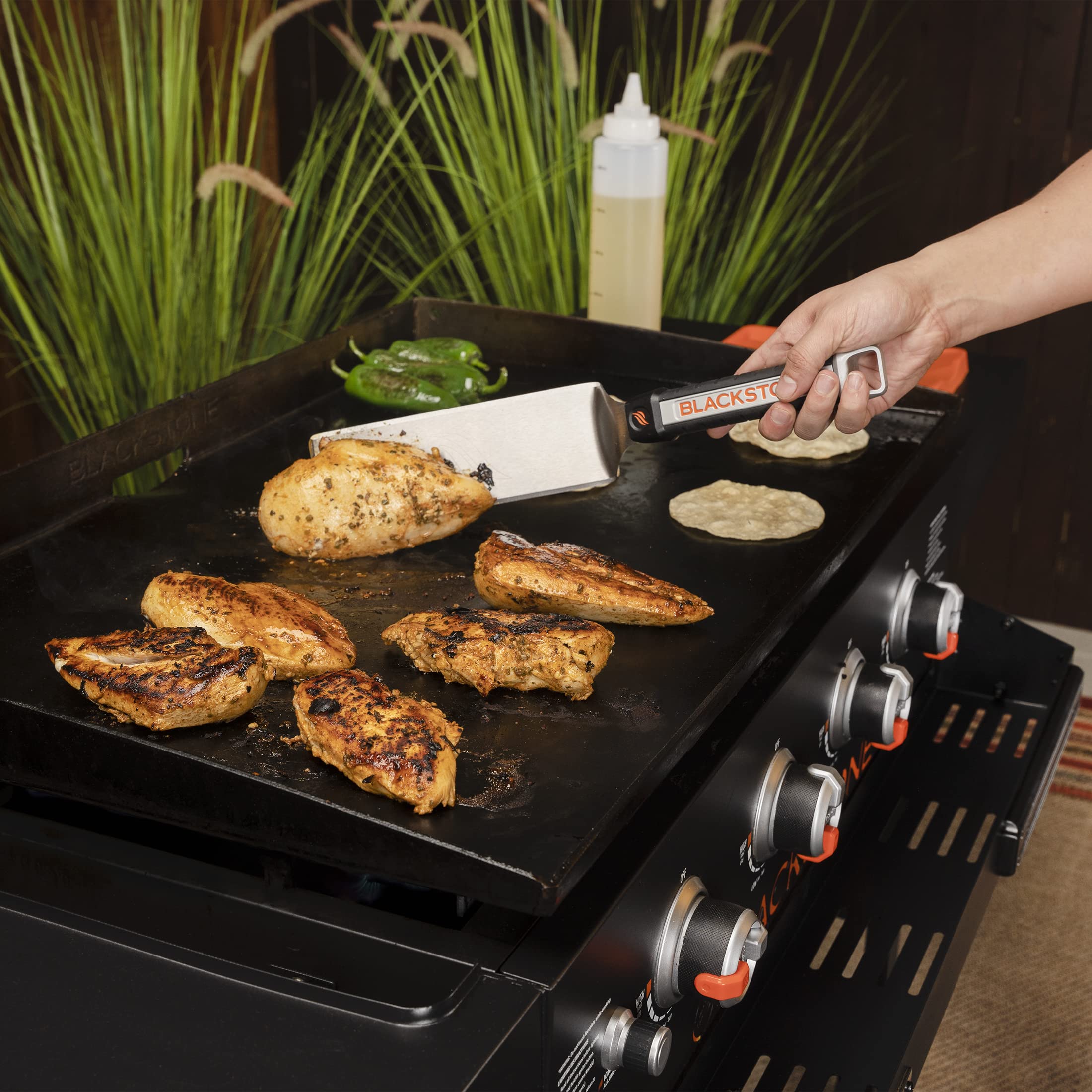 Foto 6 | Juego De Herramientas Para Asar Blackstone Grill Scraper, Pinzas Para Barbacoa - Venta Internacional.
