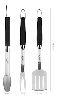 Foto 1 | Set De Asado 3 Pzas Mango Soft Touch Marca Brassa Masters