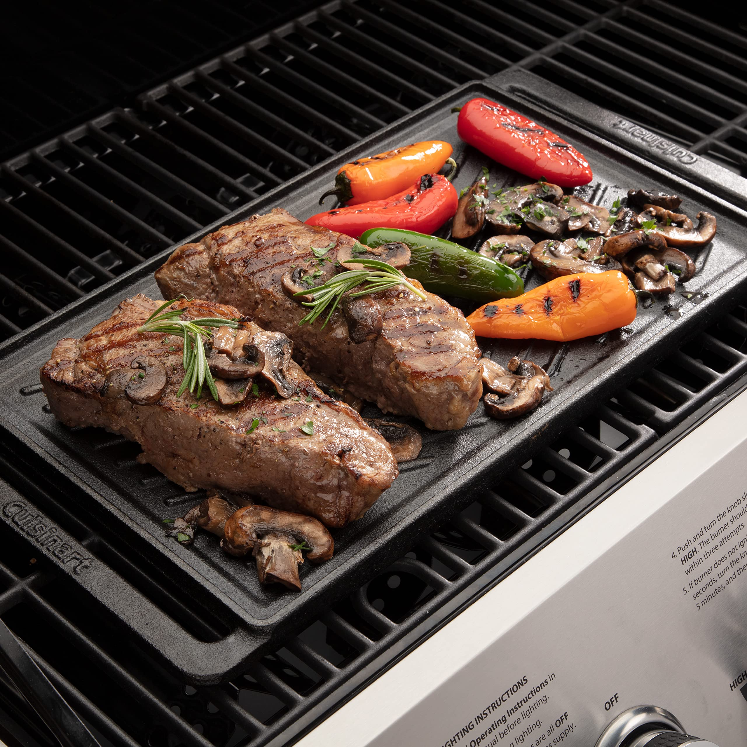Foto 3 | Plato de Utensilios de Cocina para Parrilla Cuisinart Ccp-2000 de Hierro Fundido - Venta Internacional