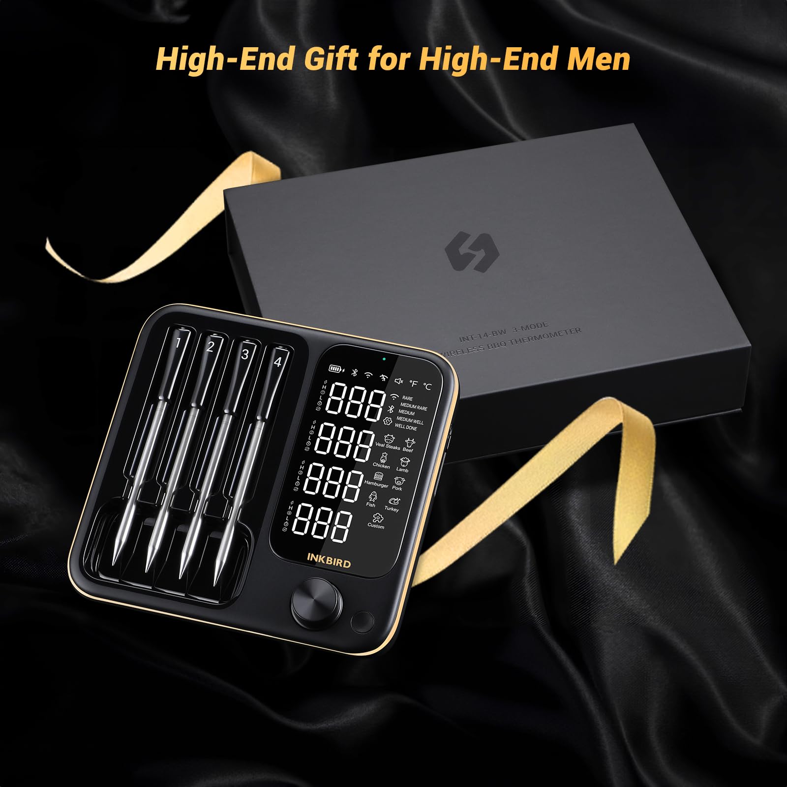 Foto 7 | Termómetro Inalámbrico Para Carne Inkbird Wifi Bluetooth Con 4 Sondas - Venta Internacional.